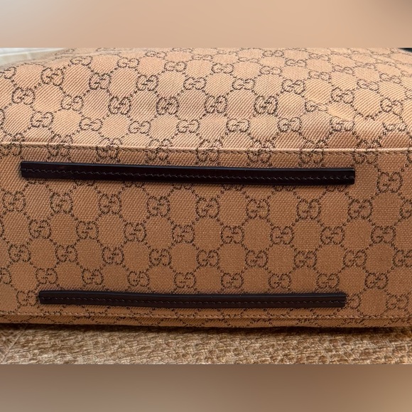 ❤️Gucci GG Canvas & Leather Bucket Style Bag - Picture 3 of 12